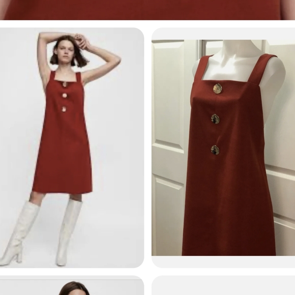 2 For $15 - Zara brick red dress - Picture 4 of 7